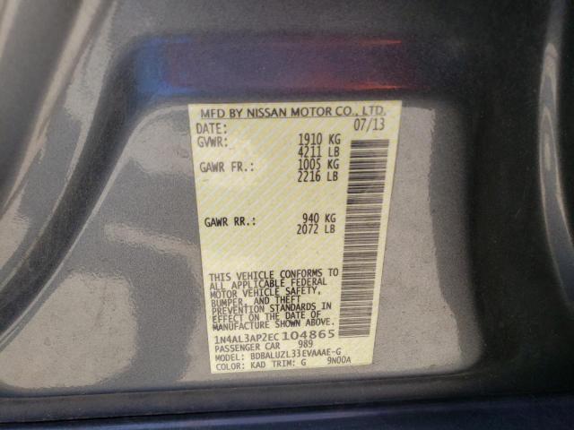 Photo 10 from auction – 2014 NISSAN ALTIMA 2.5 with VIN 1N4AL3AP2EC104865