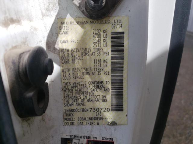Photo 10 from auction – 2014 NISSAN FRONTIER S with VIN 1N6BD0CT8EN730720