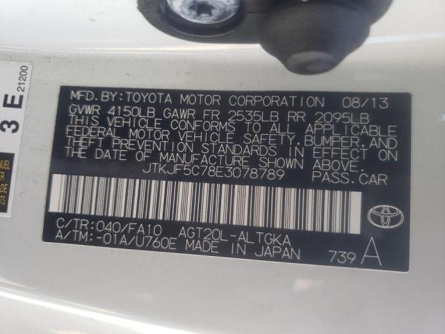 Photo 10 from auction – 2014 TOYOTA SCION TC with VIN JTKJF5C78E3078789
