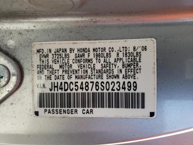 Photo 10 from auction – 2006 ACURA RSX with VIN JH4DC54876S023499