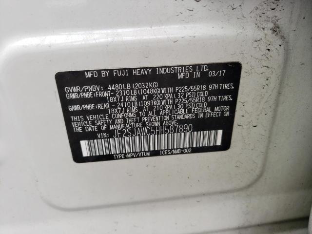 Photo 10 from auction – 2017 SUBARU FORESTER 2 with VIN JF2SJAWC5HH587890
