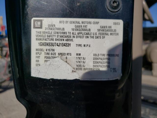 Photo 10 from auction – 2004 GMC YUKON DENA with VIN 1GKEK63U74J104331