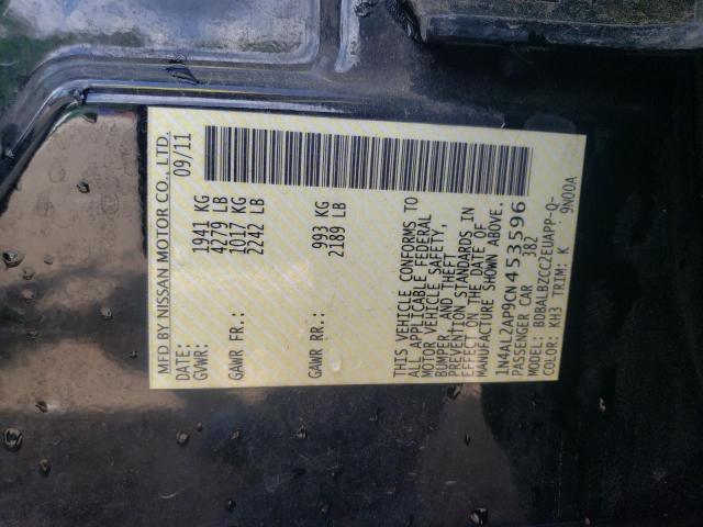 Photo 10 from auction – 2012 NISSAN ALTIMA BAS with VIN 1N4AL2AP9CN453596