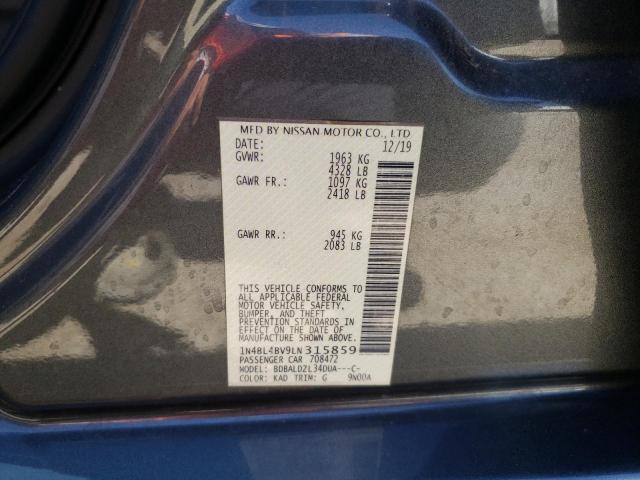 Photo 10 from auction – 2020 NISSAN ALTIMA S with VIN 1N4BL4BV9LN315859