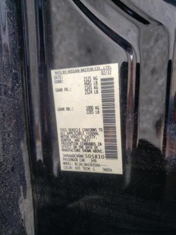 Photo 10 from auction – 2022 NISSAN MAXIMA SV with VIN 1N4AA6CV6NC505810