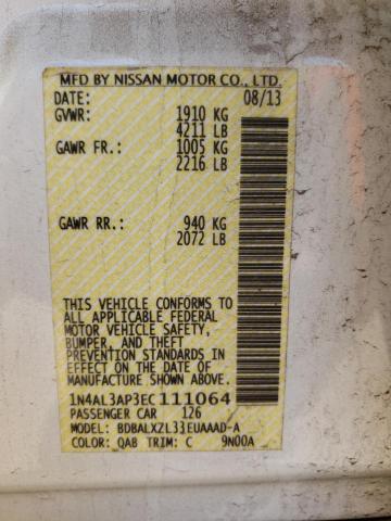 Photo 10 from auction – 2014 NISSAN ALTIMA 2.5 with VIN 1N4AL3AP3EC111064