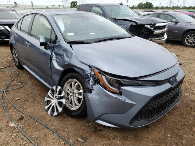 TOYOTA COROLLA LE 2021 with VIN JTDEAMDE9MJ019758 - Photo from auction
