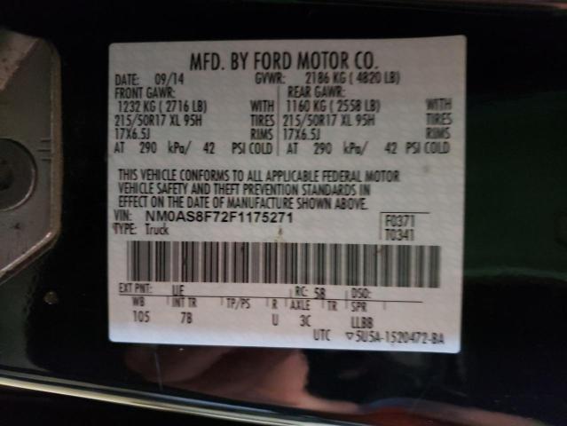 Photo 10 from auction – 2015 FORD TRANSIT CO with VIN NM0AS8F72F1175271
