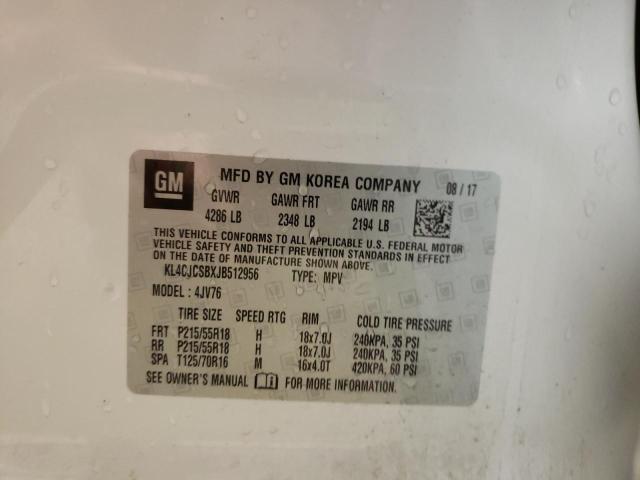 Photo 10 from auction – 2018 BUICK ENCORE ESS with VIN KL4CJCSBXJB512956