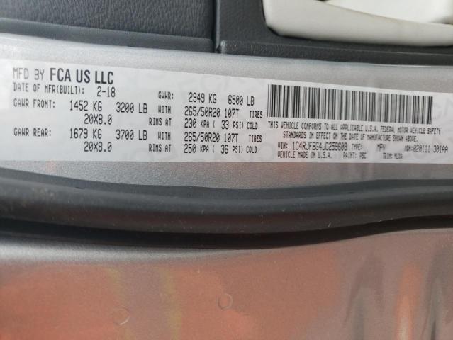 Photo 10 from auction – 2018 JEEP GRAND CHER with VIN 1C4RJFBG4JC259608