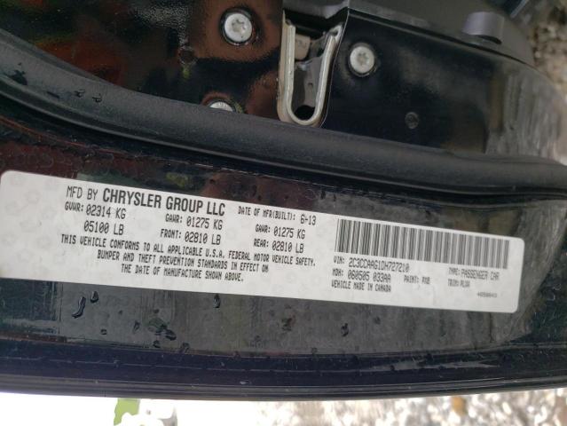 Photo 10 from auction – 2013 CHRYSLER 300 with VIN 2C3CCAAG1DH727210