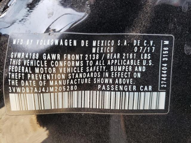 Photo 10 from auction – 2018 VOLKSWAGEN JETTA SE with VIN 3VWDB7AJ4JM205280