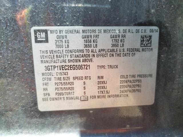 Photo 10 from auction – 2014 GMC SIERRA C15 with VIN 3GTP1VEC2EG506721