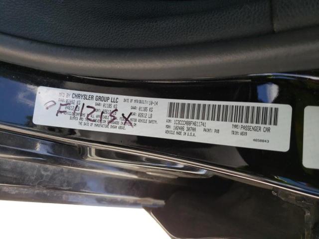 Photo 10 from auction – 2015 CHRYSLER 200 LIMITE with VIN 1C3CCCAB8FN611741