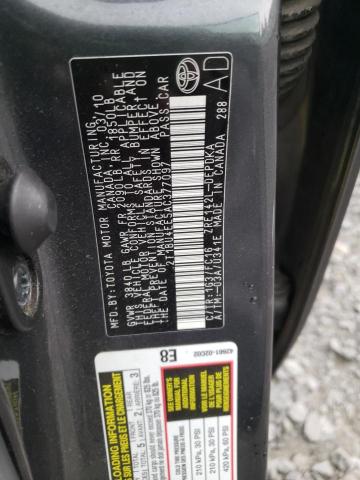Photo 10 from auction – 2010 TOYOTA COROLLA BA with VIN 2T1BU4EE5AC377097
