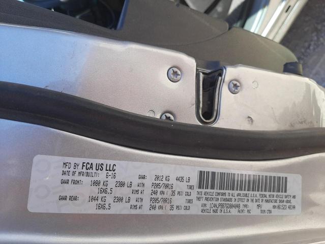 Photo 10 from auction – 2016 JEEP PATRIOT SP with VIN 1C4NJPBB7GD804048