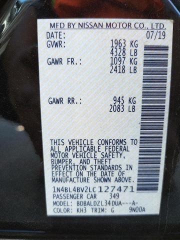 Photo 10 from auction – 2020 NISSAN ALTIMA S with VIN 1N4BL4BV2LC127471