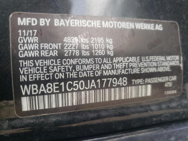 Photo 10 from auction – 2018 BMW 330E with VIN WBA8E1C50JA177948