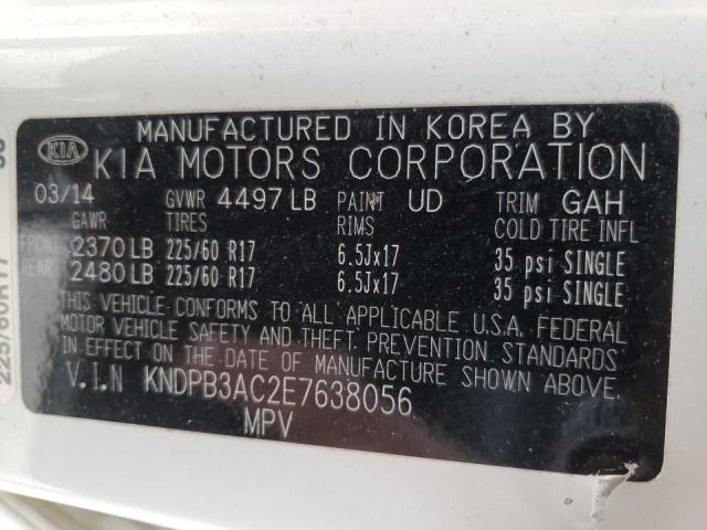 Photo 10 from auction – 2014 KIA SPORTAGE B with VIN KNDPB3AC2E7638056