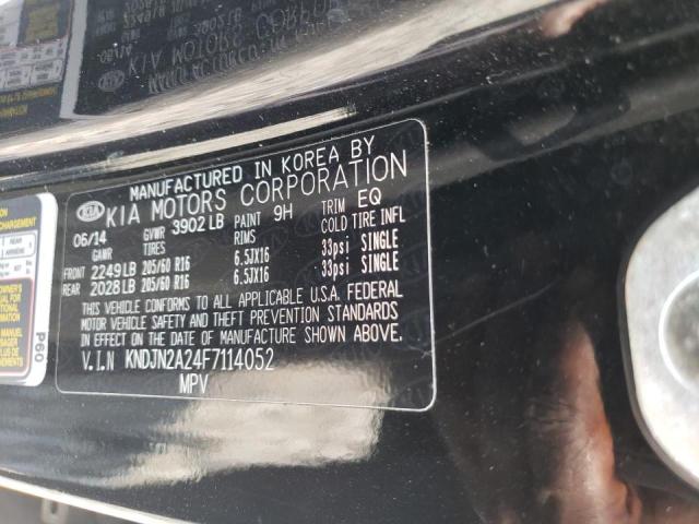 Photo 10 from auction – 2015 KIA SOUL with VIN KNDJN2A24F7114052