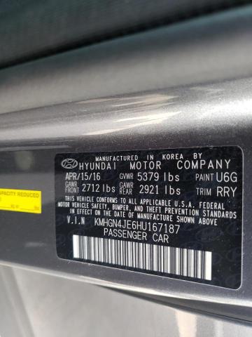 Photo 10 from auction – 2017 GENESIS G80 BASE with VIN KMHGN4JE6HU167187