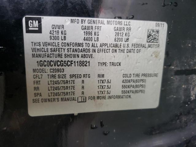 Photo 10 from auction – 2012 CHEVROLET SILVERADO with VIN 1GC0CVCG5CF118821