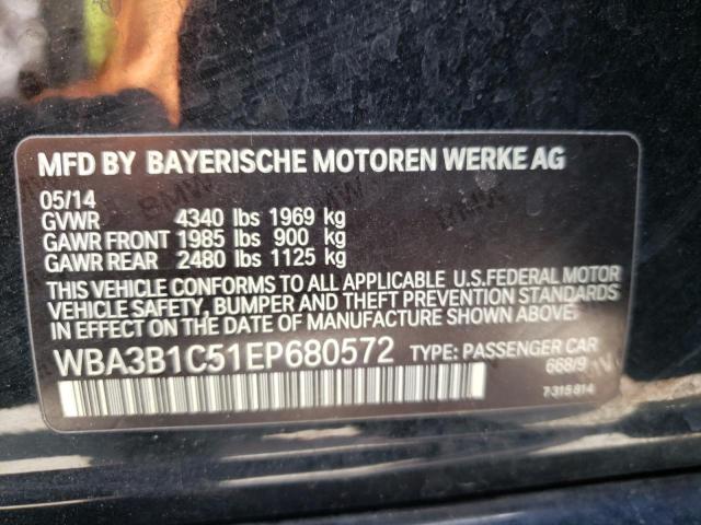 Photo 10 from auction – 2014 BMW 320 I with VIN WBA3B1C51EP680572