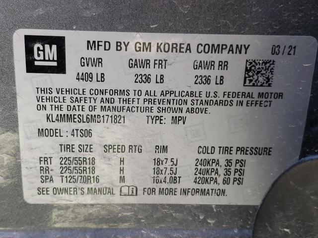 Photo 10 from auction – 2021 BUICK ENCORE GX with VIN KL4MMESL6MB171821