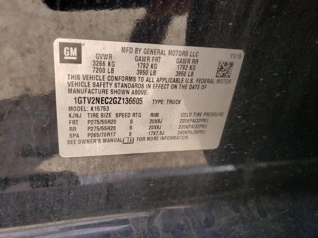 Photo 10 from auction – 2016 GMC SIERRA K15 with VIN 1GTV2NEC2GZ136605