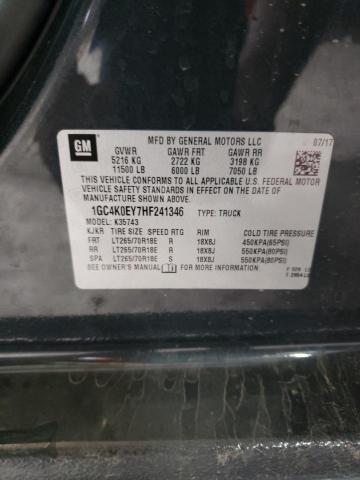 Photo 10 from auction – 2017 CHEVROLET SILVERADO with VIN 1GC4K0EY7HF241346