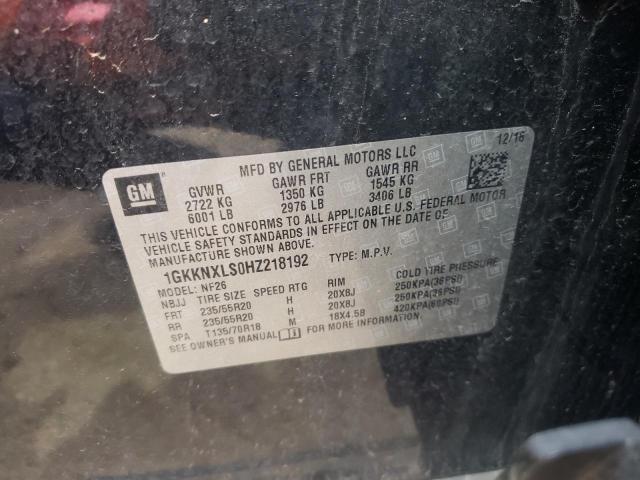 Photo 10 from auction – 2017 GMC ACADIA DEN with VIN 1GKKNXLS0HZ218192
