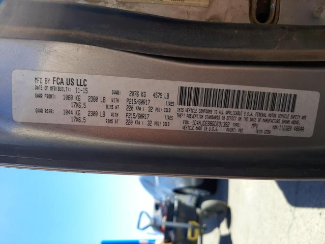 Photo 10 from auction – 2016 JEEP COMPASS LA with VIN 1C4NJDEB8GD631392