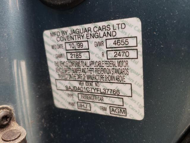 Photo 10 from auction – 2000 JAGUAR S-TYPE with VIN SAJDA01C7YFL37766