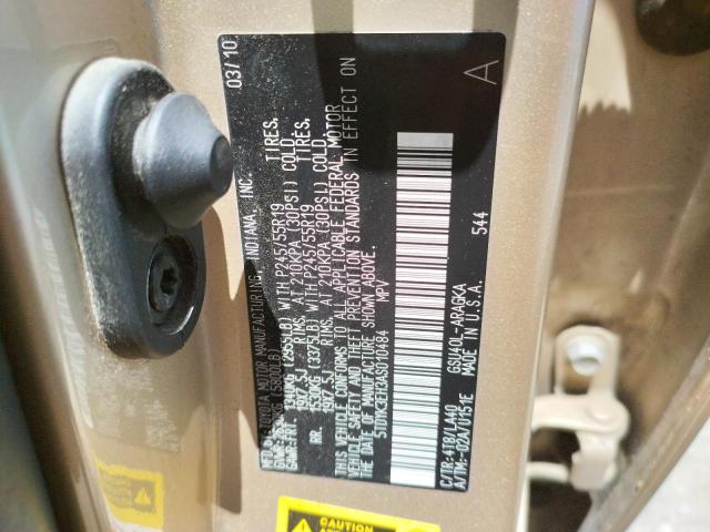 Photo 10 from auction – 2010 TOYOTA HIGHLANDER with VIN 5TDYK3EH3AS010484