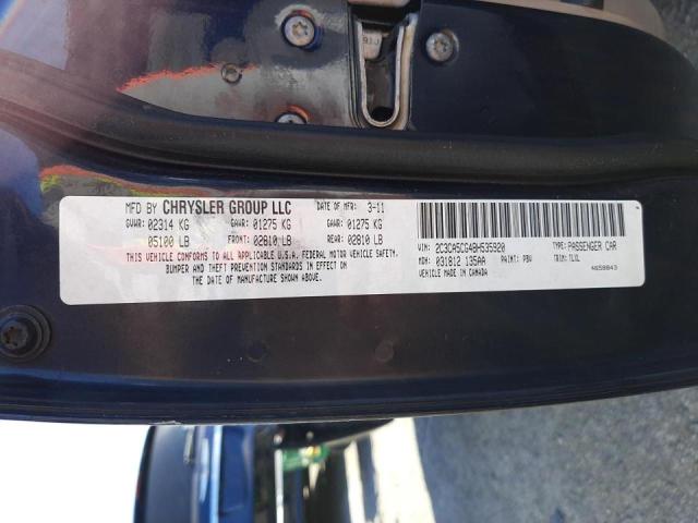 Photo 10 from auction – 2011 CHRYSLER 300 LIMITE with VIN 2C3CA5CG4BH535920