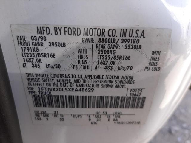 Photo 10 from auction – 1999 FORD F250 SUPER with VIN 1FTNX20L5XEA48629