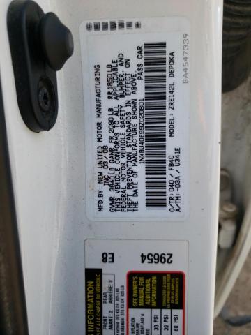Photo 10 from auction – 2009 TOYOTA COROLLA BA with VIN 1NXBU40E99Z020801