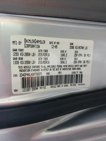 Photo 10 from auction – 2006 DODGE GRAND CARA with VIN 2D4GP44LX6R758371
