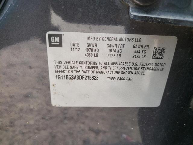 Photo 10 from auction – 2013 CHEVROLET MALIBU LS with VIN 1G11B5SA3DF215823