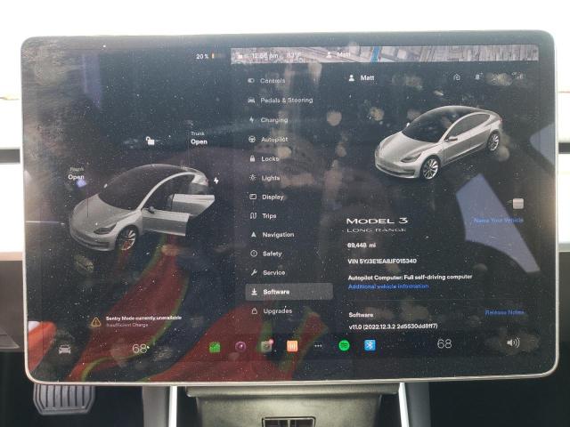 Photo 8 from auction – 2018 TESLA MODEL 3 with VIN 5YJ3E1EA8JF015340