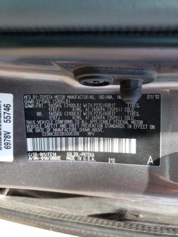 Photo 10 from auction – 2011 TOYOTA SIENNA LE with VIN 5TDKK3DC0BS006308
