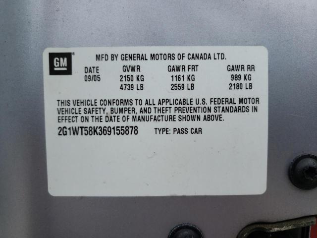 Photo 10 from auction – 2006 CHEVROLET IMPALA LT with VIN 2G1WT58K369155878