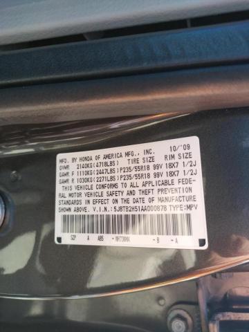 Photo 10 from auction – 2010 ACURA RDX TECHNO with VIN 5J8TB2H51AA000878