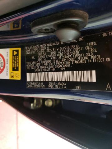 Photo 10 from auction – 2013 TOYOTA HIGHLANDER with VIN 5TDDK3EH8DS271497