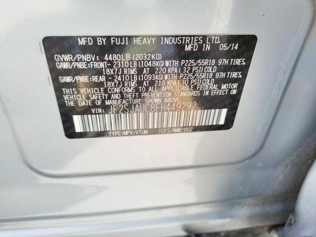 Photo 10 from auction – 2015 SUBARU FORESTER 2 with VIN JF2SJAUC8FH449292