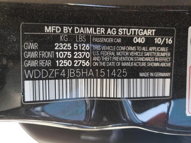 Photo 10 from auction – 2017 MERCEDES-BENZ E 300 with VIN WDDZF4JB5HA151425