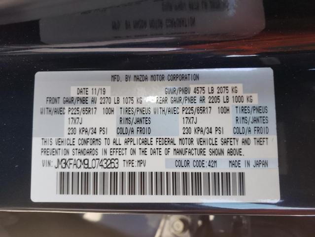 Photo 10 from auction – 2020 MAZDA CX-5 TOURI with VIN JM3KFACM9L0743263