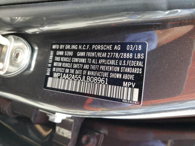 Photo 10 from auction – 2018 PORSCHE MACAN with VIN WP1AA2A55JLB08961