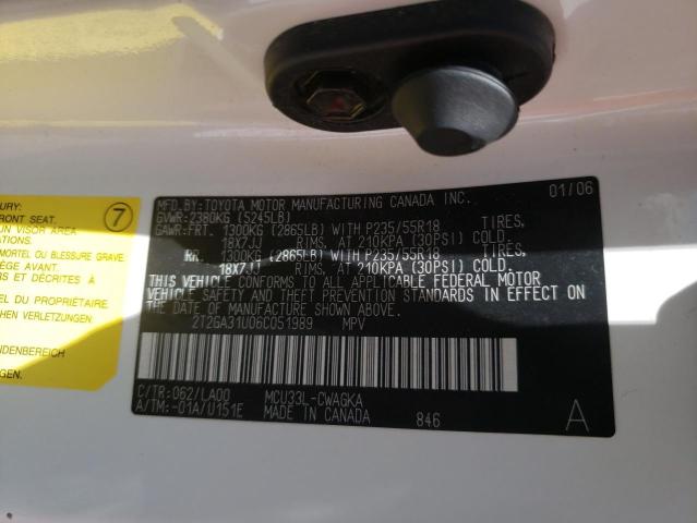 Photo 10 from auction – 2006 LEXUS RX 330 with VIN 2T2GA31U06C051989