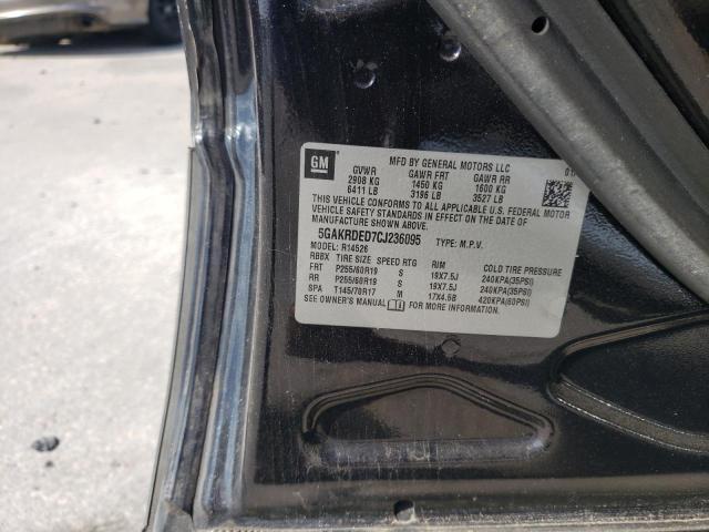 Photo 10 from auction – 2012 BUICK ENCLAVE with VIN 5GAKRDED7CJ236095